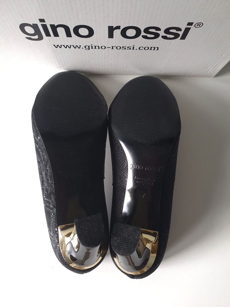 Botki czółenka skórzane Gino Rossi rozmiar 37,24cm