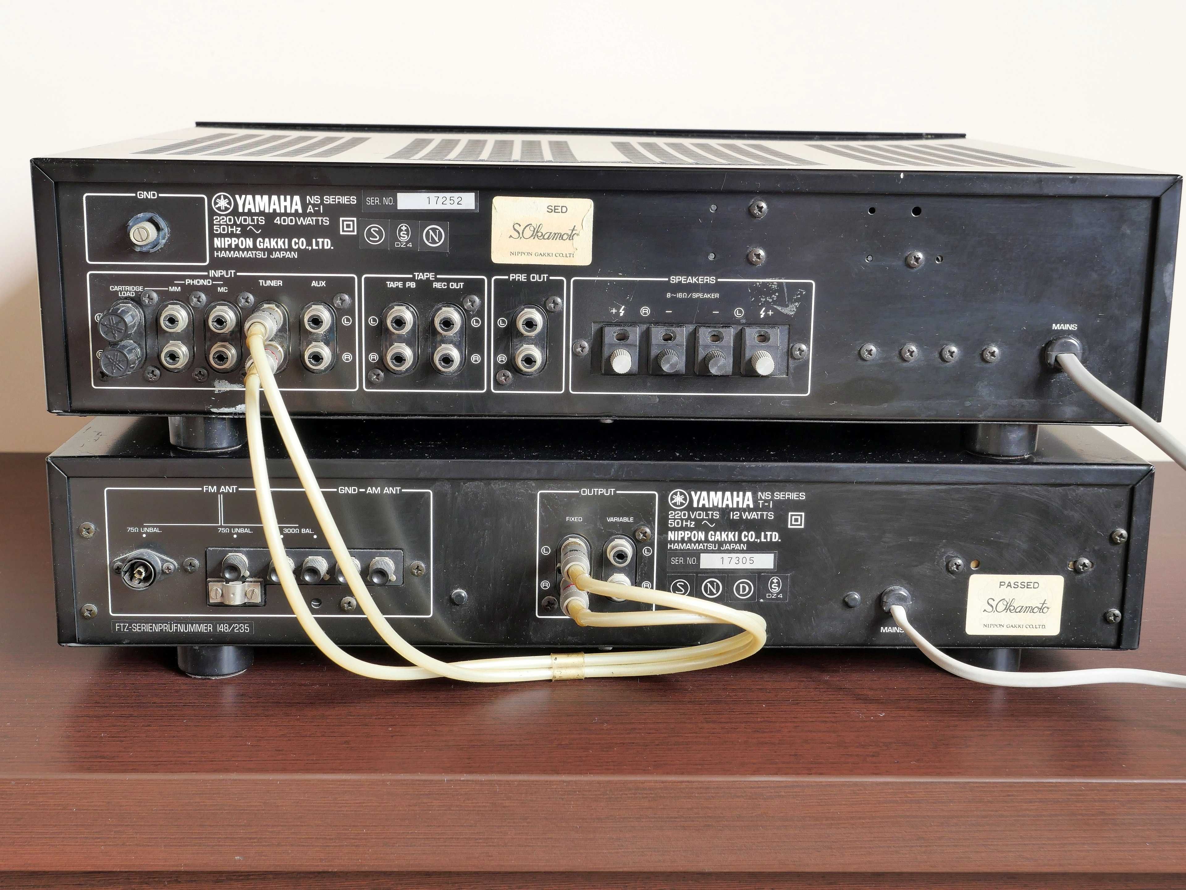 Wzmacniacz zintegrowany Yamaha A-1 Tuner T-1 zestaw stereo
