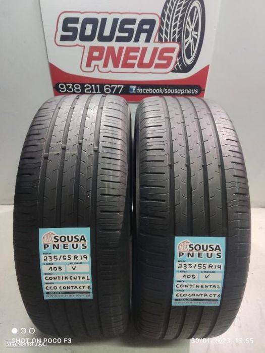 2 pneus como novos 235-55r19 continental - oferta dos portes