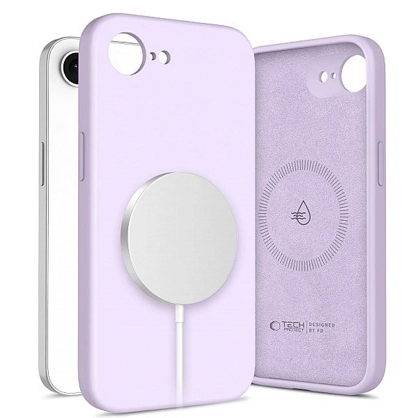 Tech-Protect Liquid Silicone Magsafe Iphone 16E Mauve