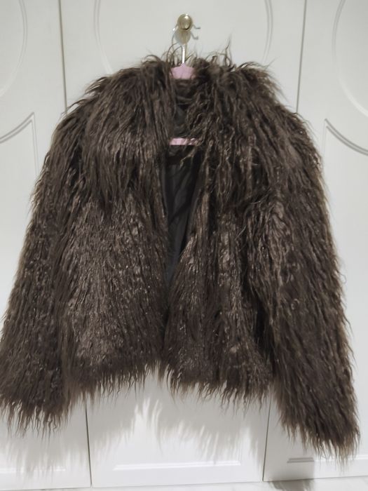 Lama futro czekolada super model rozmiar uniwersalny