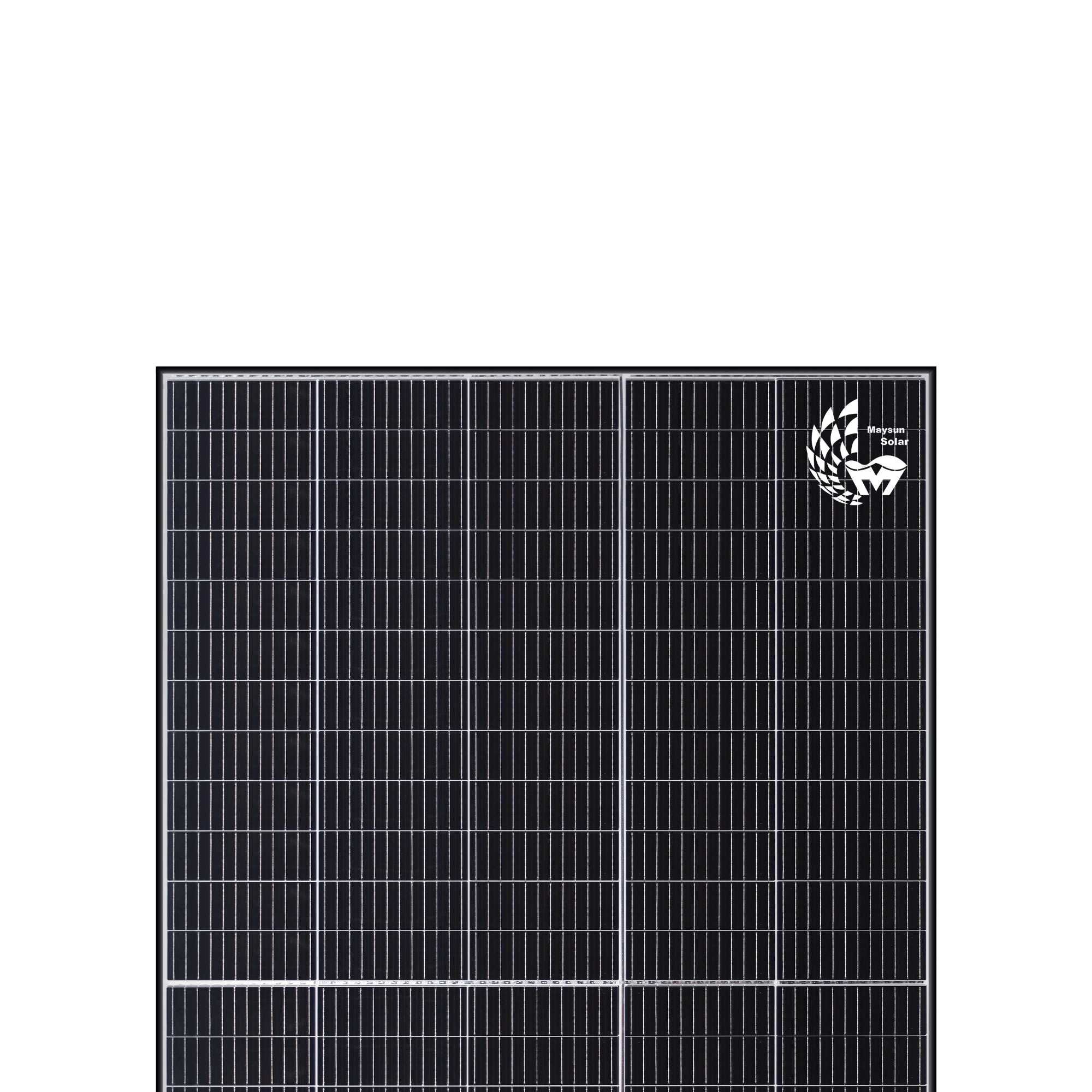 TwiSun 410W Painel Solar Bifacial com quadro preto da Maysun Solar