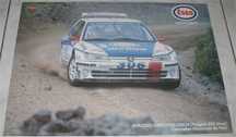 Poster - Peugeot 306 Maxi - Campeão Nacional 1997 - Adruzilo Lopes