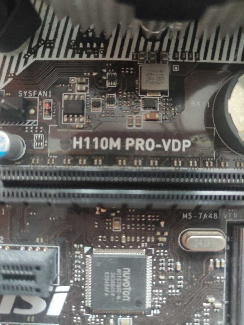 Комплект⤵️ i3 6100 + MSI H110M PRO-VDP + DDR4 4gb