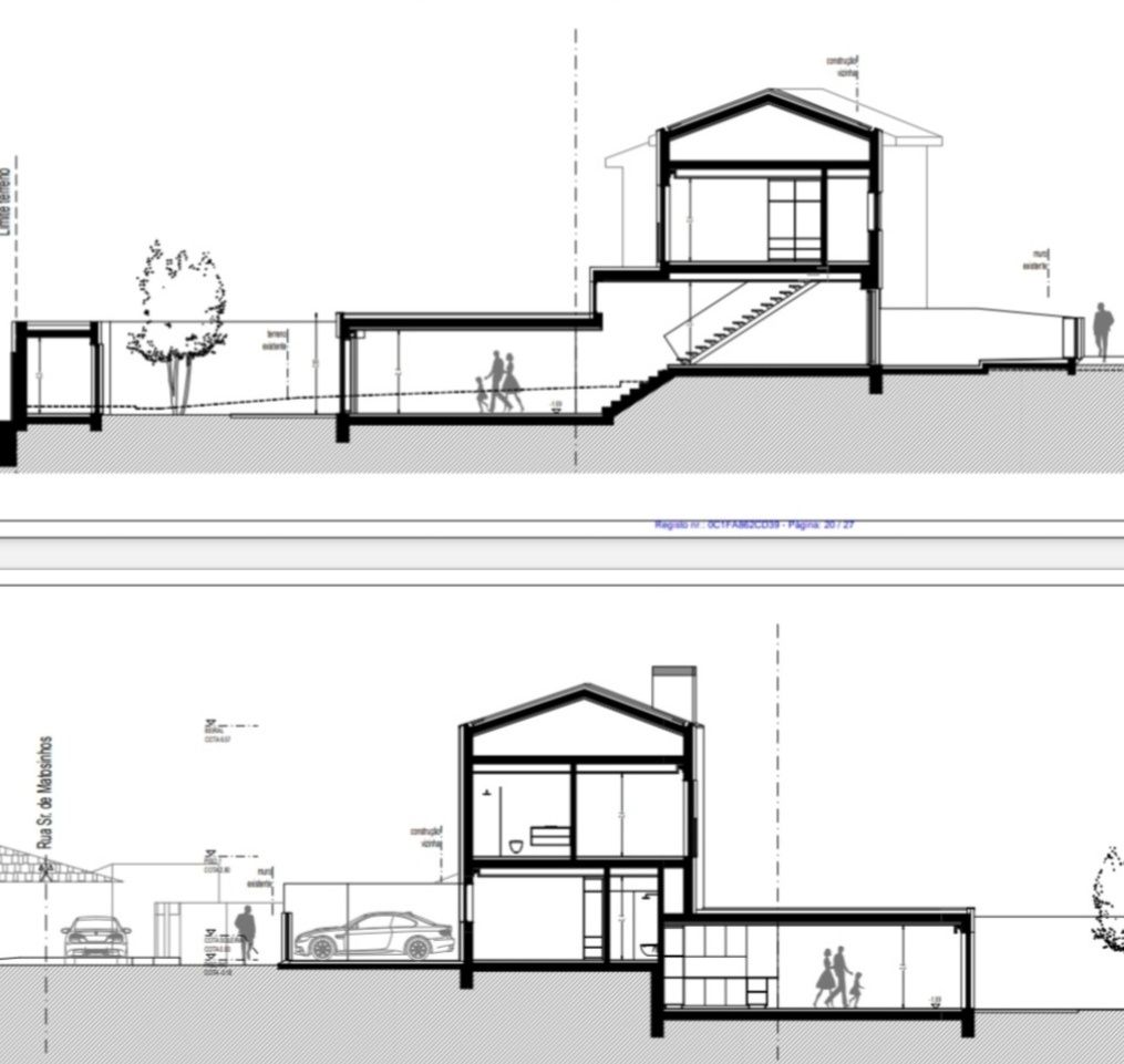 Ruína de casa térrea com projeto aprovado para moradia