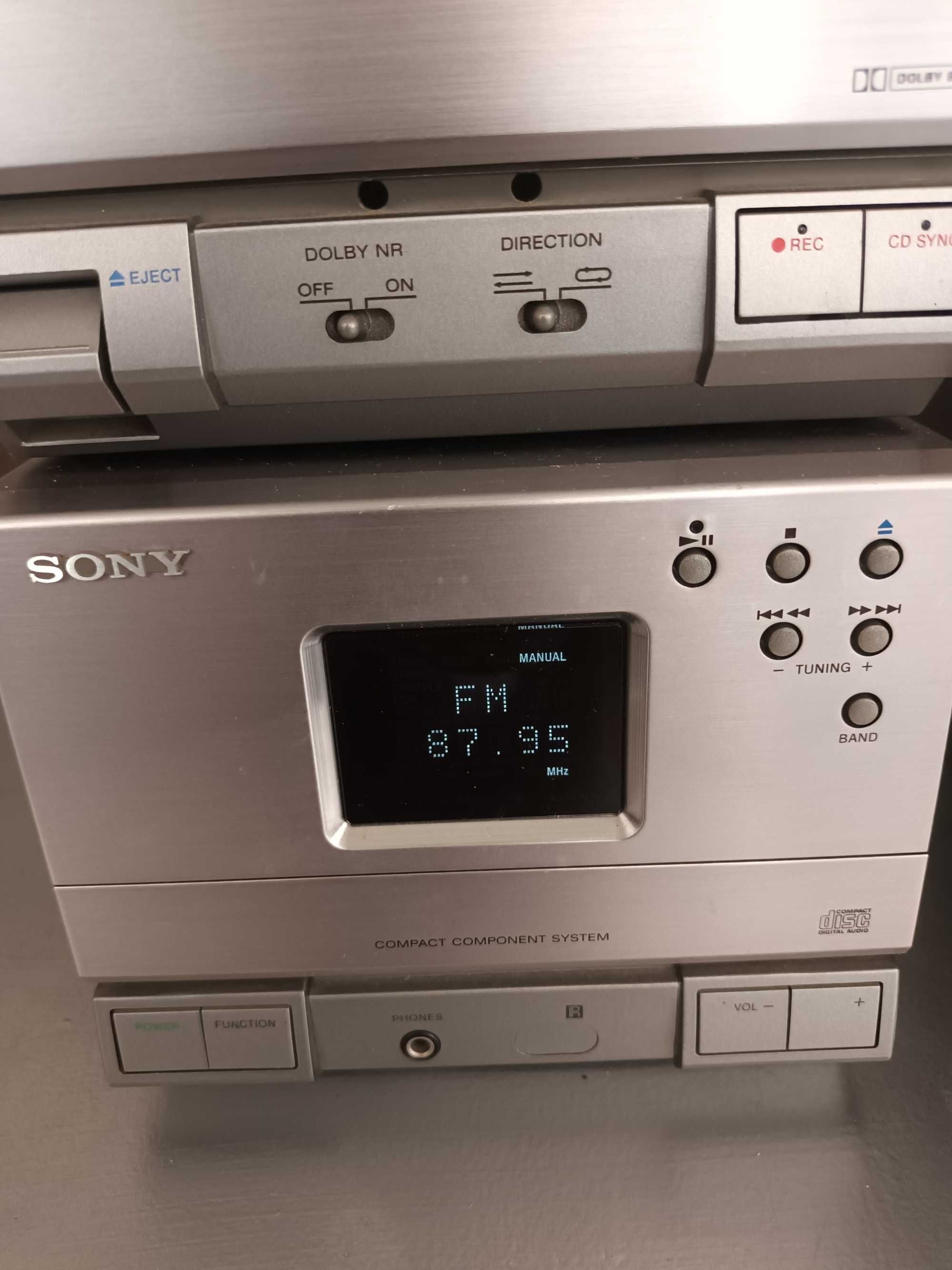Aparelhagem Sony Modular Vintage (Cd, Rádio e Cassette)+ 1 Coluna