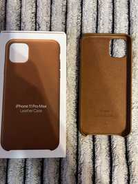 Iphone 11 pro max leather case original