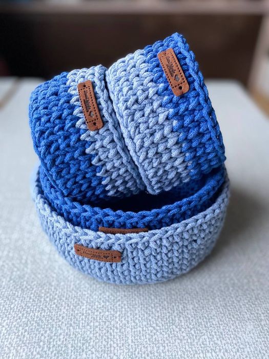 В'язані бавовняні кошики