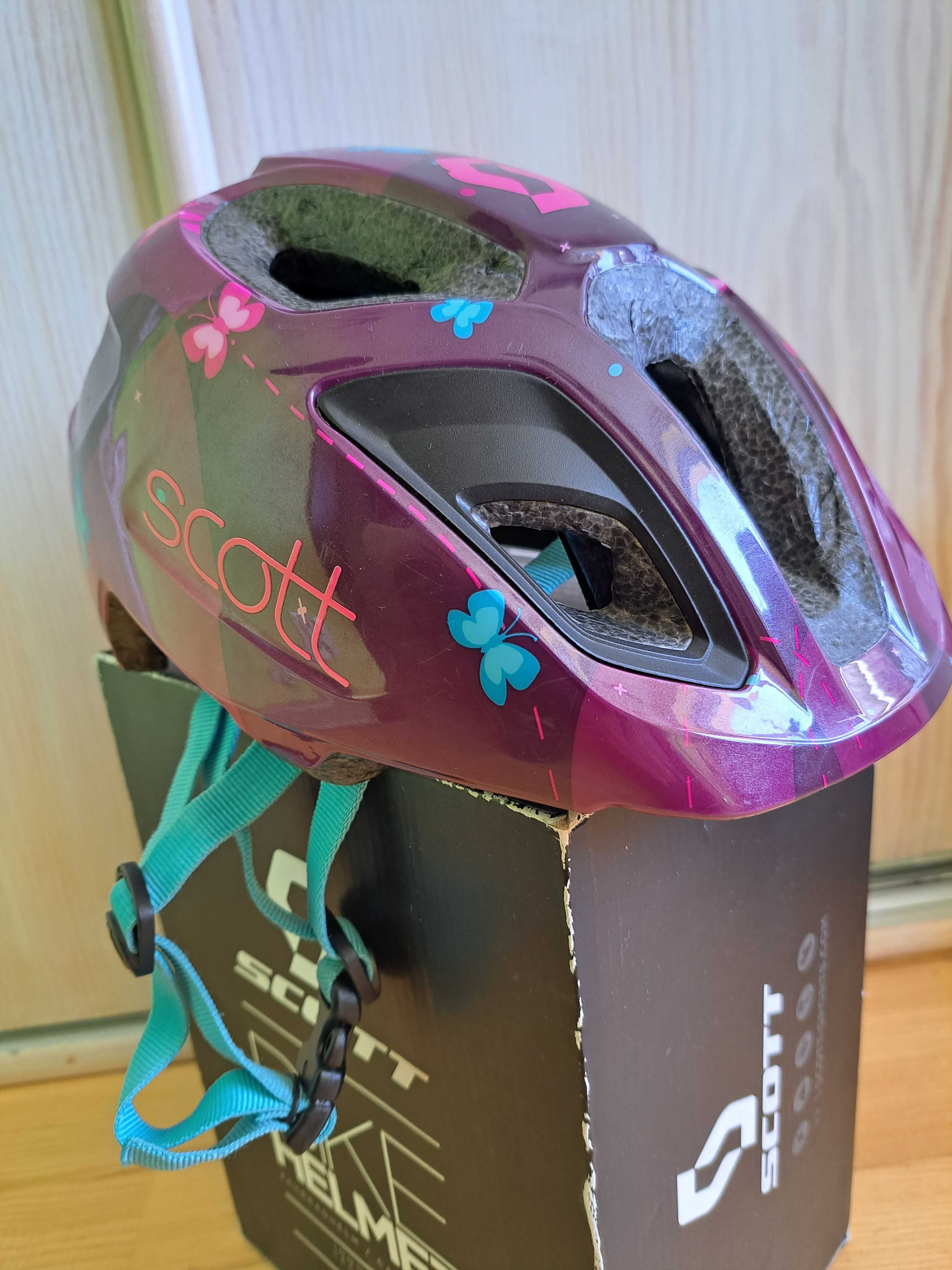 KASK ROWEROWY SCOTT dziewczęcy 46-52 cm