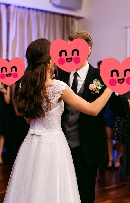 Suknia ślubna 34 170 biała koronkowa A księżniczka princeska 165