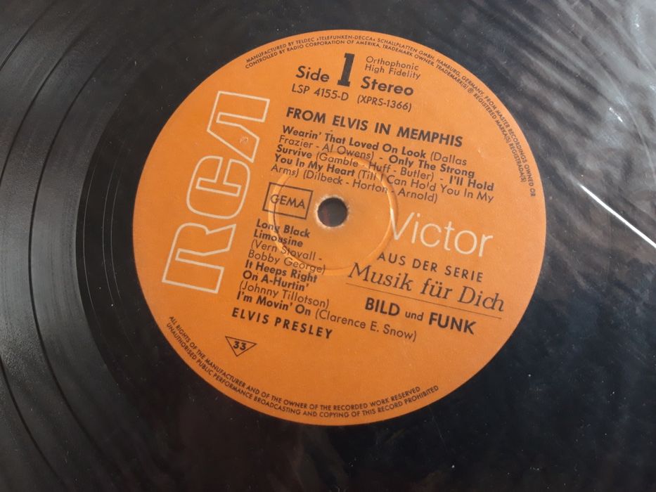 Винил пластинка ELVIS