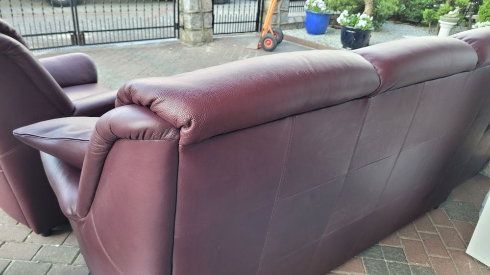 Narożnik NOWY że skóry naturalnej