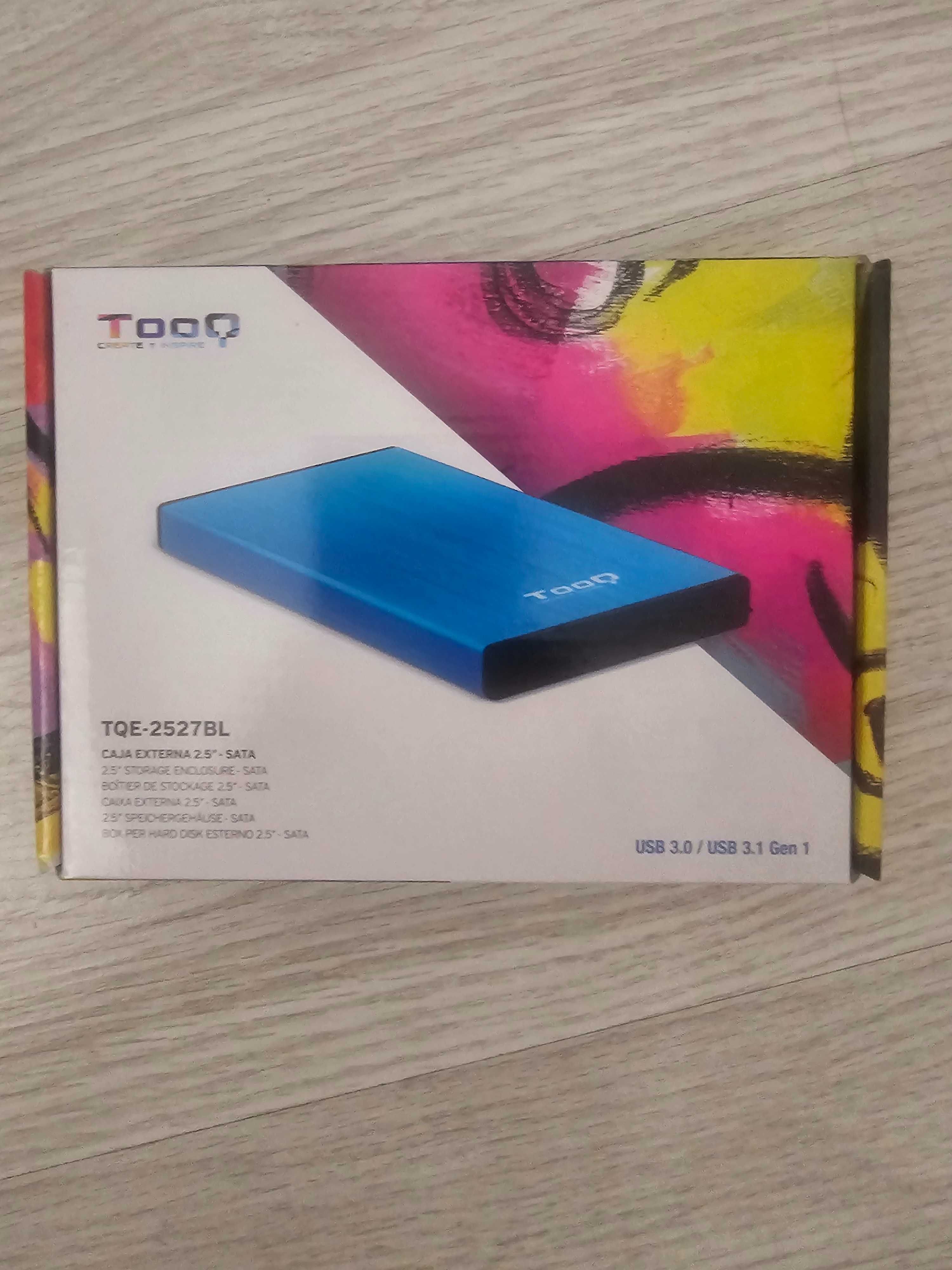 Caixa externa Tooq 2,5’’ SATA USB 3.0 – nova