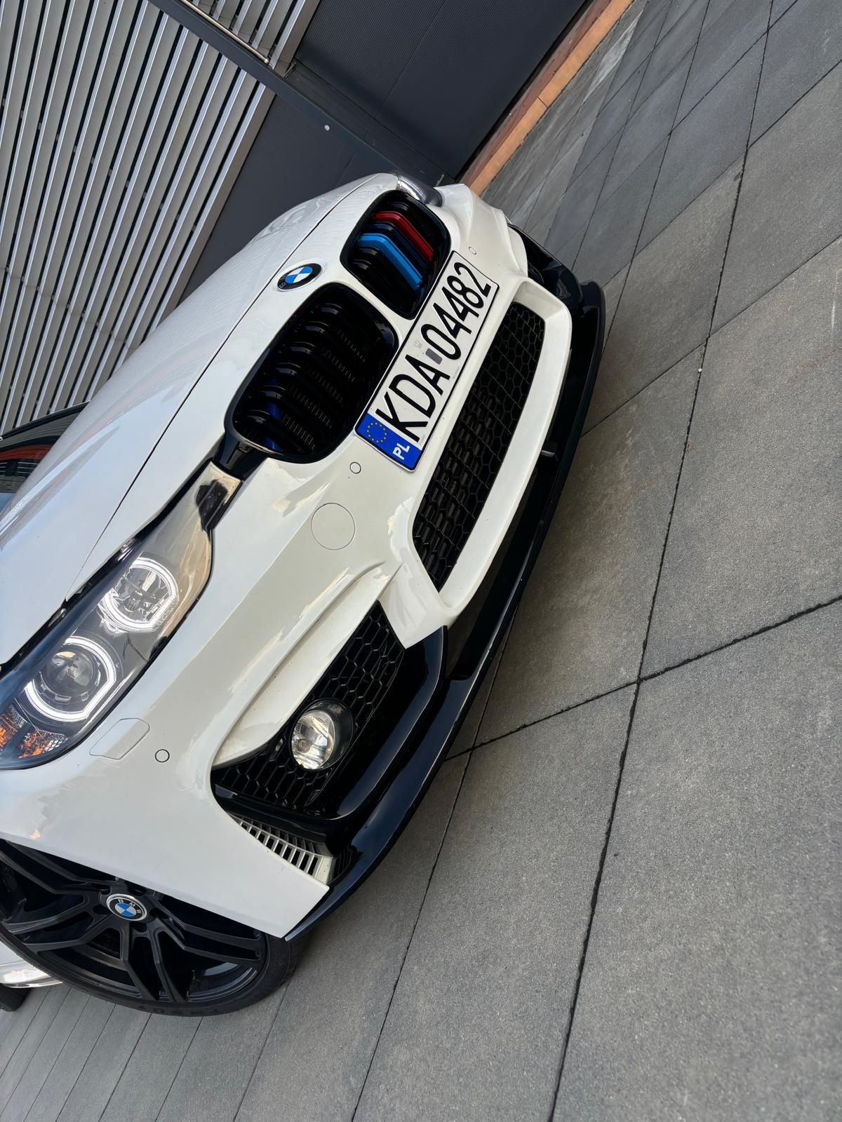 BMW F30 F31 F32 F36 M3 Look Dokładka Zderzaka Przedniego  Czarny