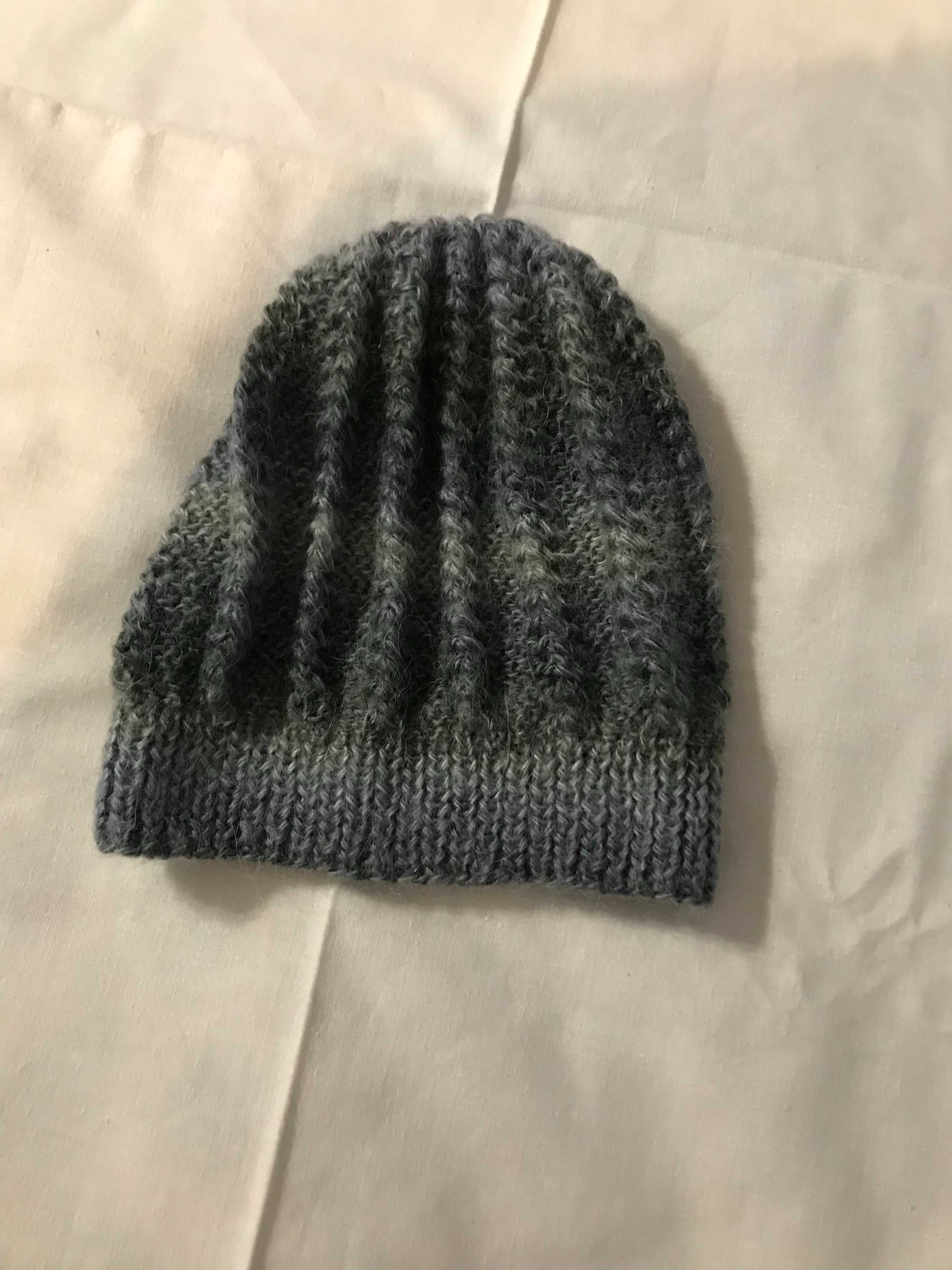 Czapka zimowa beanie  szary R. M/L