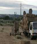 Máquina de carregar fardos pequenos