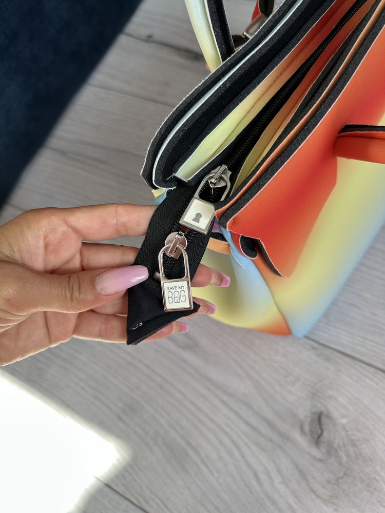 Save my bag сумка стильна літня італійська брендова жовта голуба черво