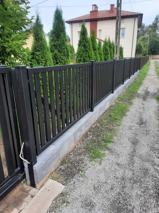 Brama przesuwna 4x1,12m profil pion. 80x20 ocynk+kolor PRODUCENT