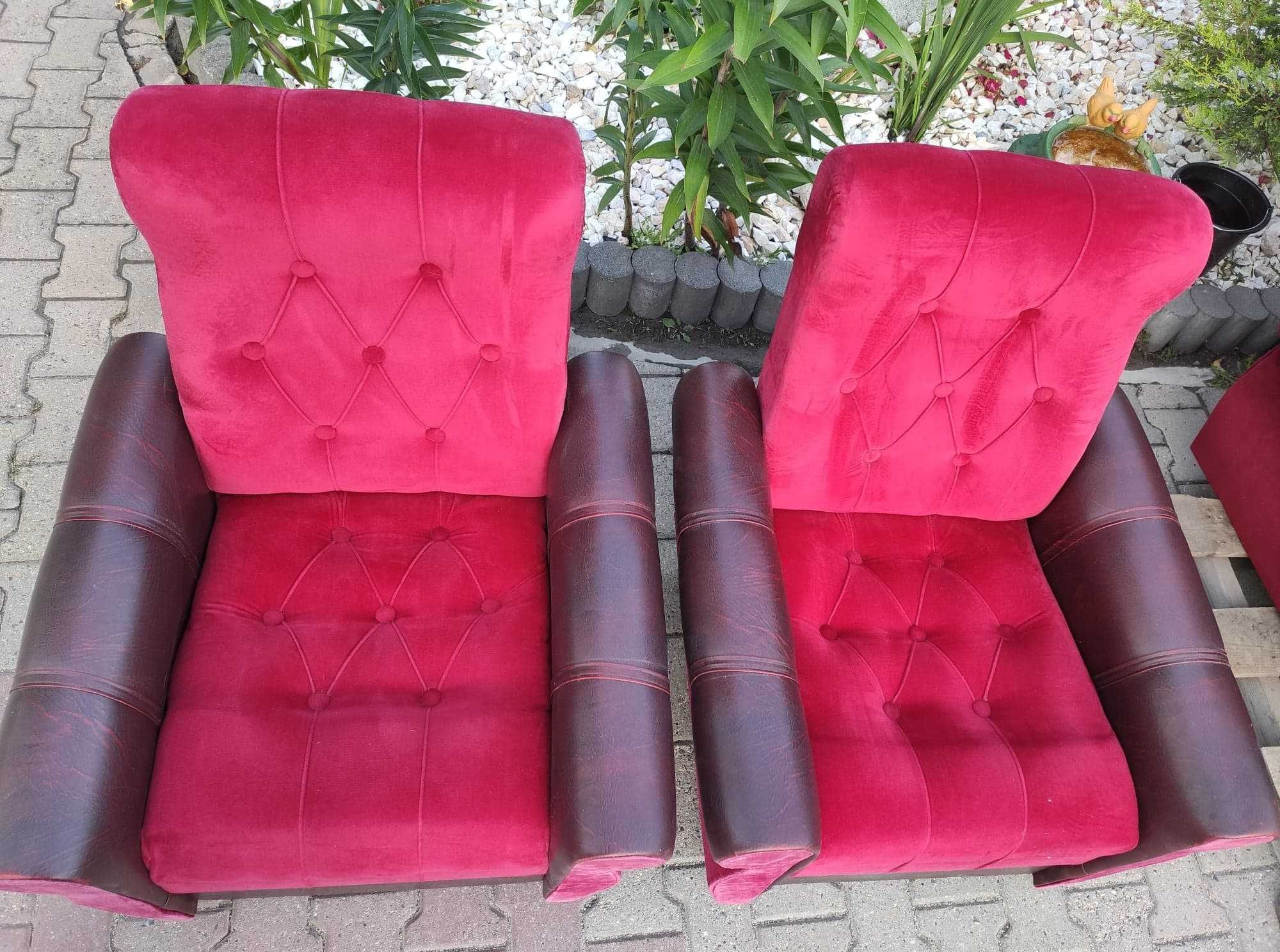 Wersalka sofa kanapa rozkładana i dwa fotele