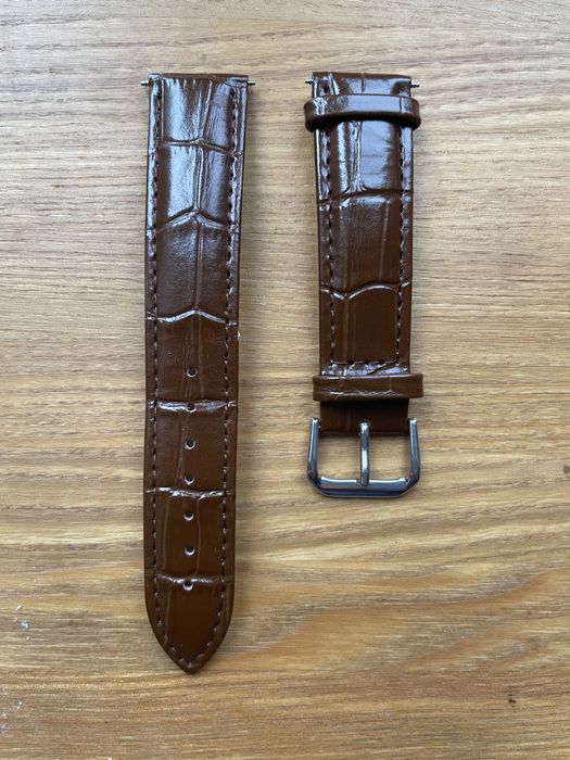 Ремінець для годинника шкіряний 20 мм