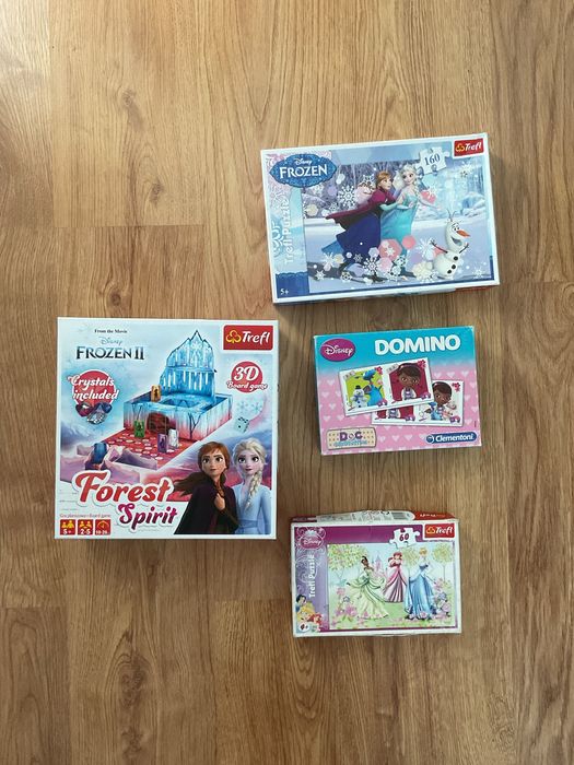 Puzzle kaeizniczki, frozen, domino doktor zosia, gra forest spirit