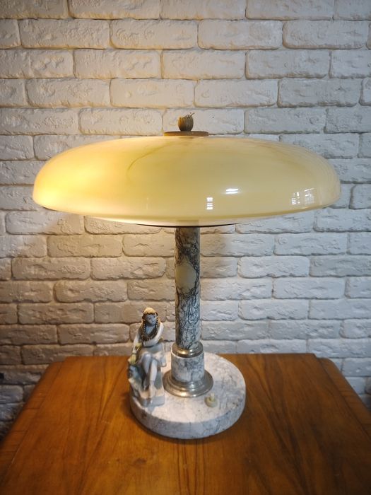 Лампа настольна мармурова сталінка