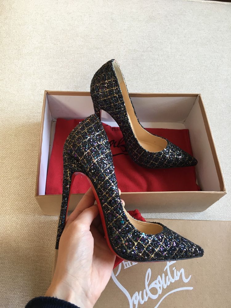 Oryginalne szpilki Christian Louboutin 37 buty nowe pudelko torebka