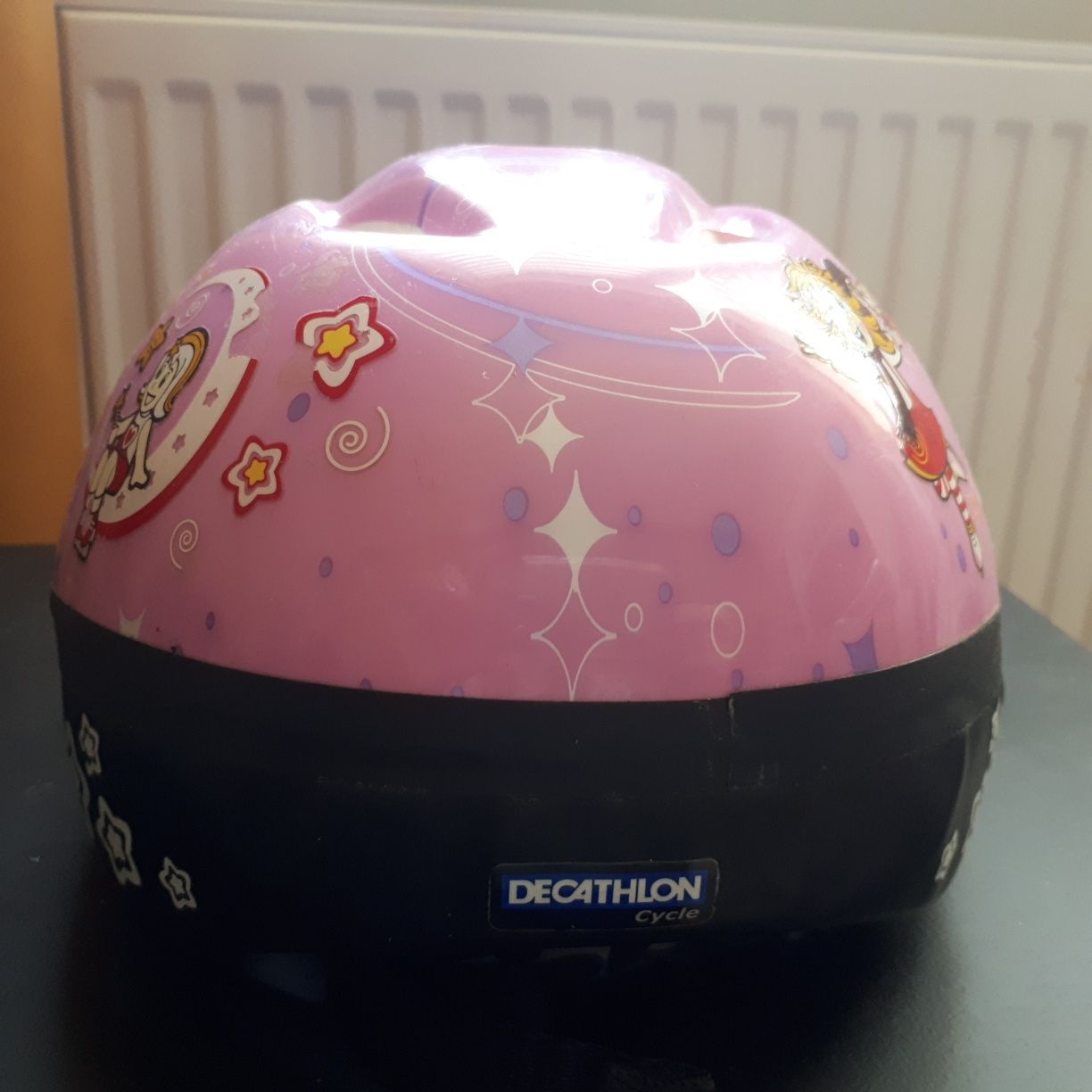 Kask różowy Decathlon Princess regulowany jak nowy