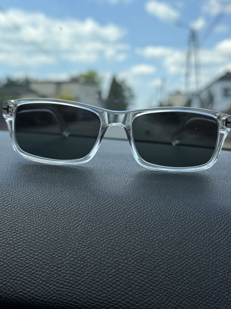 Okulary przeciwsloneczne Tom Ford 5663 krostall, szkla z antyrefleksem