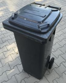 120L Pojemnik Kubeł Kosz na śmieci odpady NOWY Grafitowy