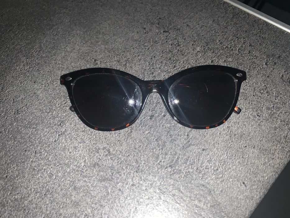 Okulary dziewczęce przeciwsloneczne panterkowe