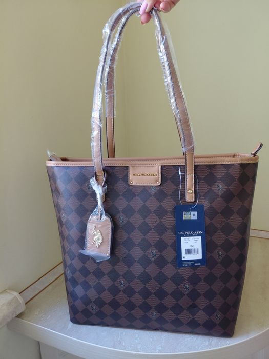 Сумка шопер u.s. Polo assn оригінал (шоппер поло оригинал) tote /тоут