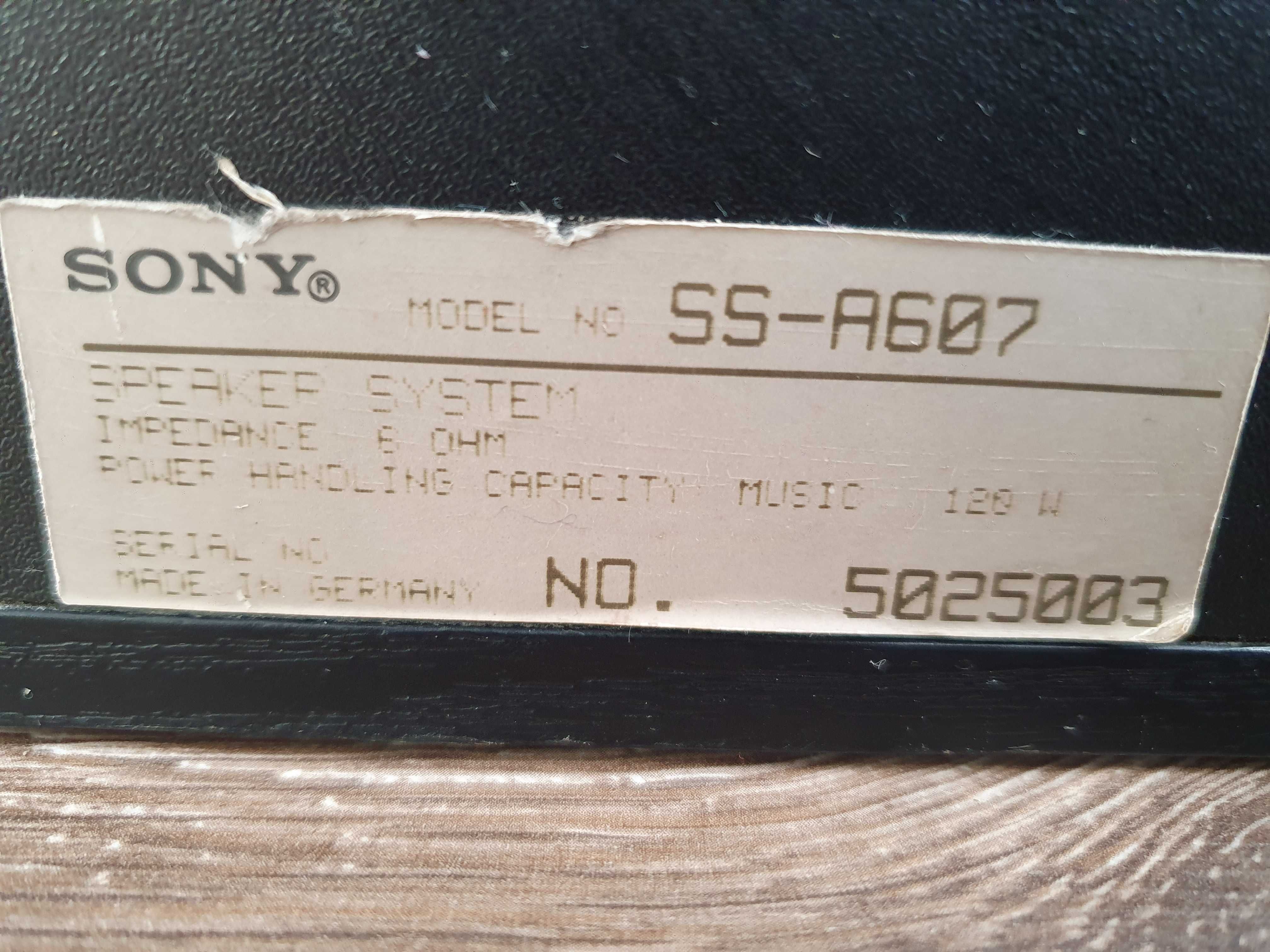 Kolumny głośniki SONY SS-A607 120 wat