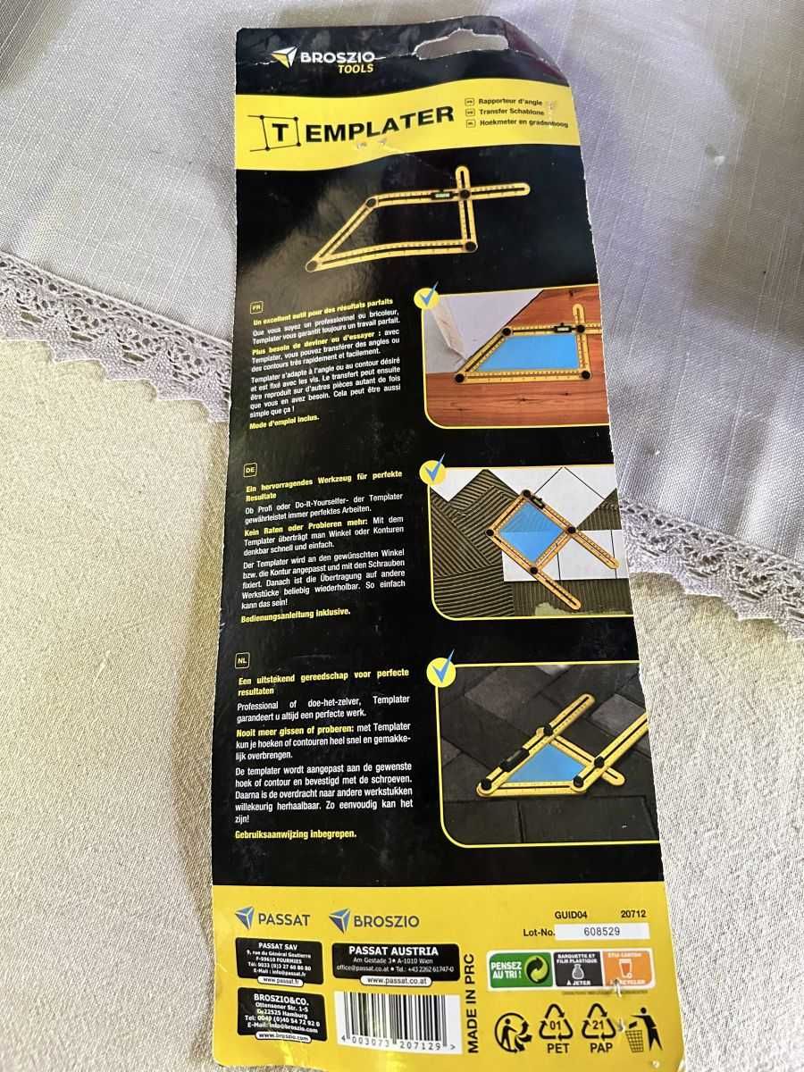 Szablon do kopiowania kątów BROSZIO TOOLS