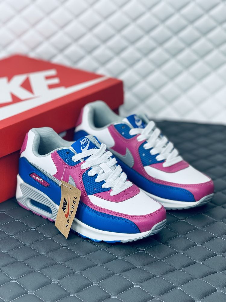 Кроссовки женские весенние кожаные Nike Air Max 90 leather Найк 90