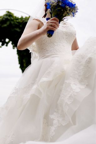 Розкішна весільна сукня свадебное платье р. 48