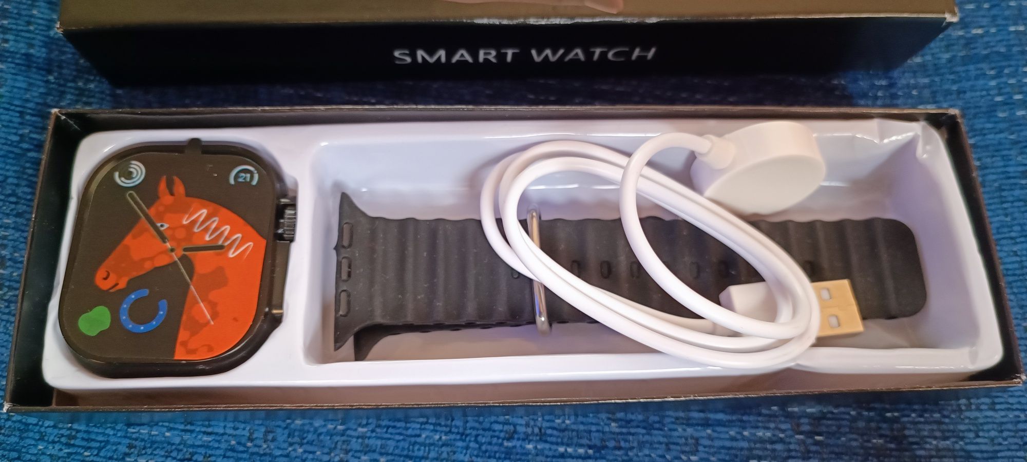 Relógio smartwatch T900 Ultra 2 ecran 48x40mm - novo