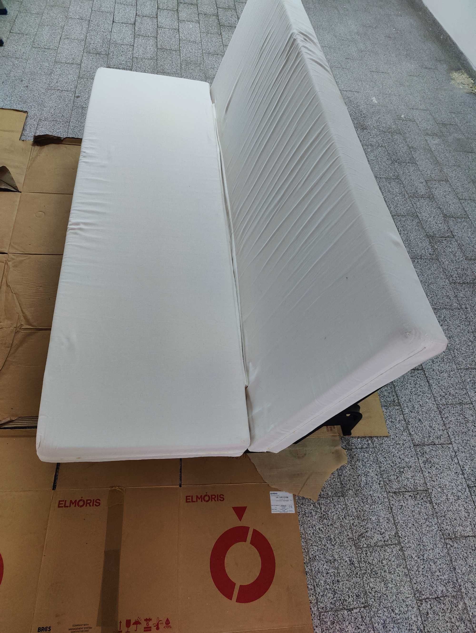 Sofá-cama IKEA 3 lugares, c/colchão de espuma