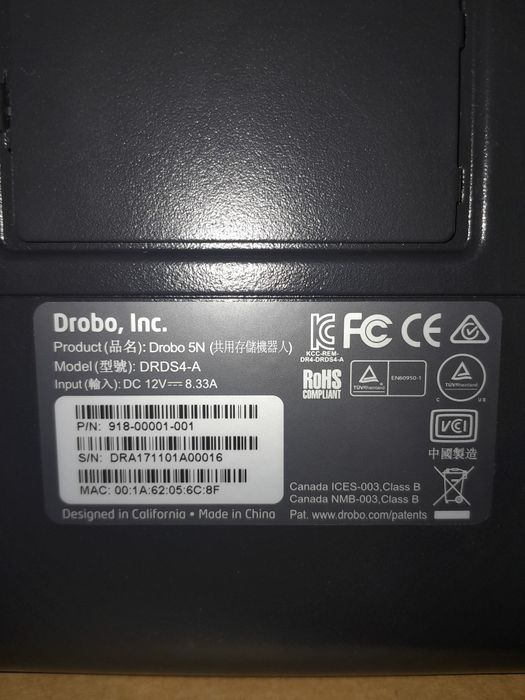 Сетевое хранилище Nas Drobo 5N