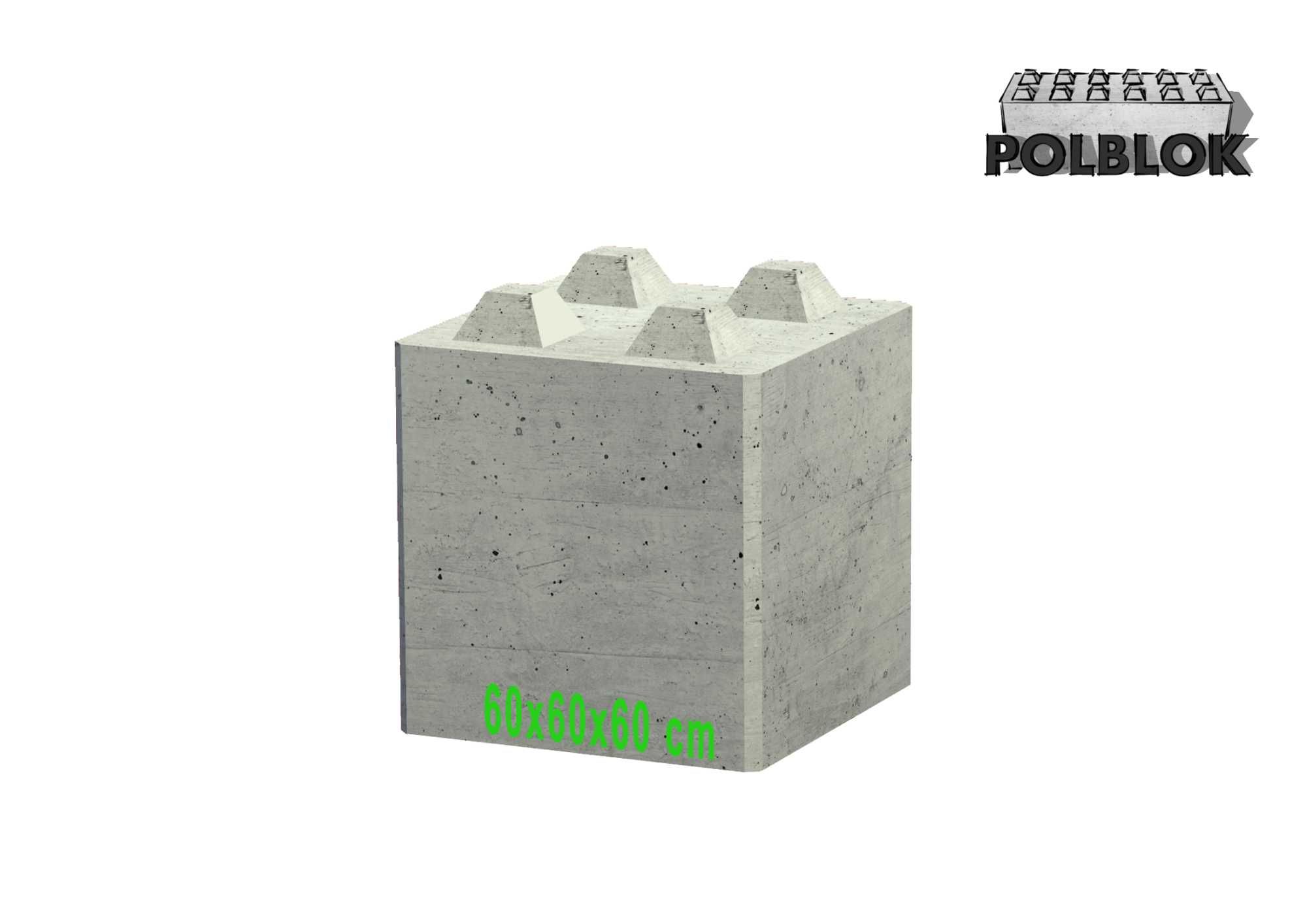 Bloki betonowe 180x60, ppoż mury oporowe ściany ognioodporne REI360
