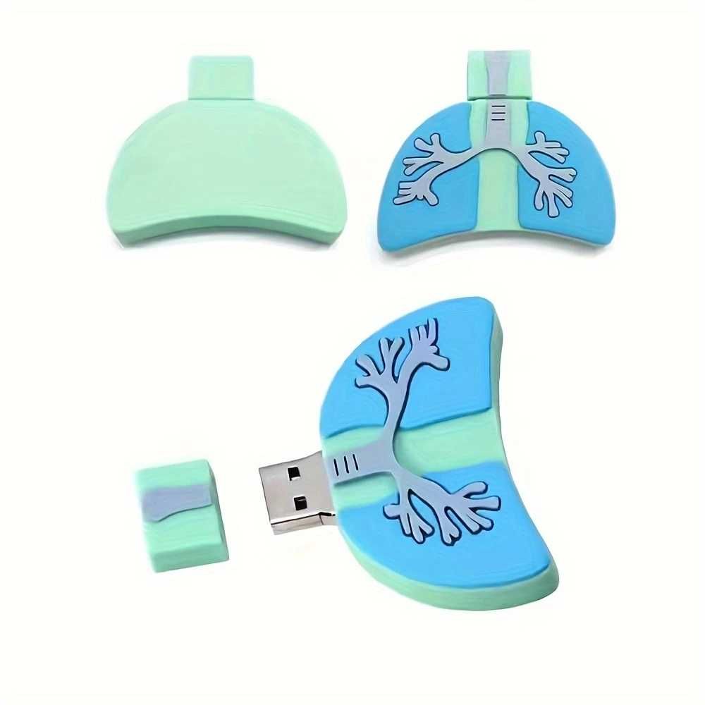 Pendrive 32 gb w kształcie narządów płuco, nerka, mózg, serce