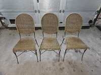 Krzesła wiklinowe 180zl za 3 krzesła