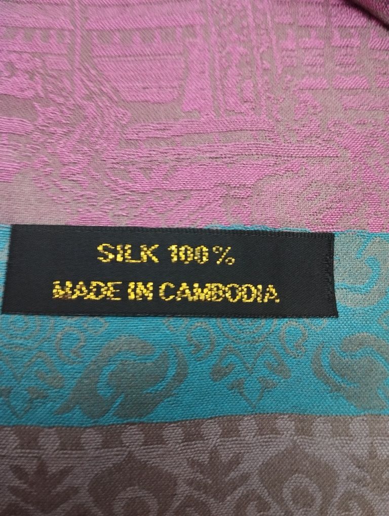 Okazja! Całkowicie Nowy Elegancki Kaszmirowy Sza,l Cambodia.+Gratis.