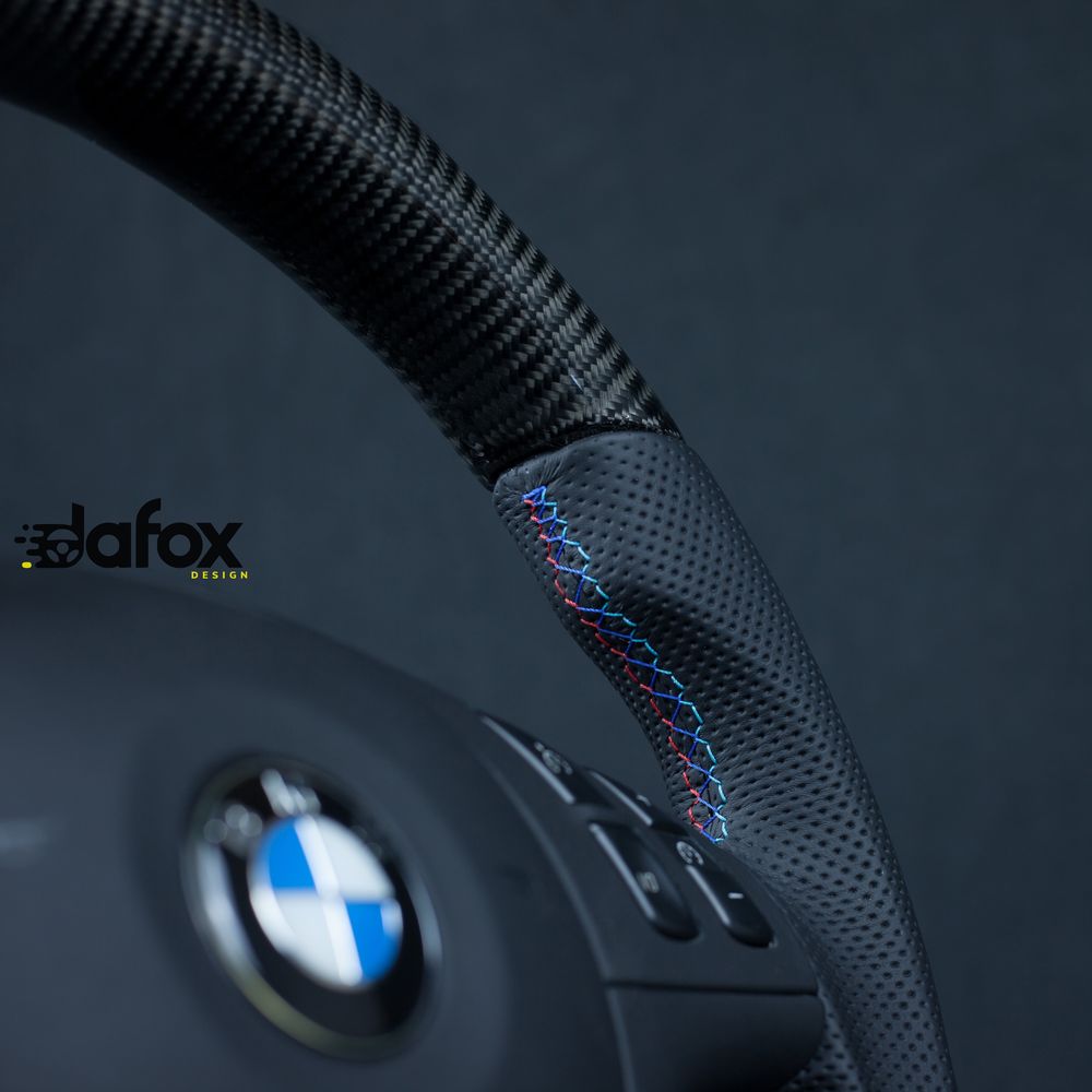 Kierownica BMW e46 e39 e53 Carbon ścięta płaski dół modyfikacja
