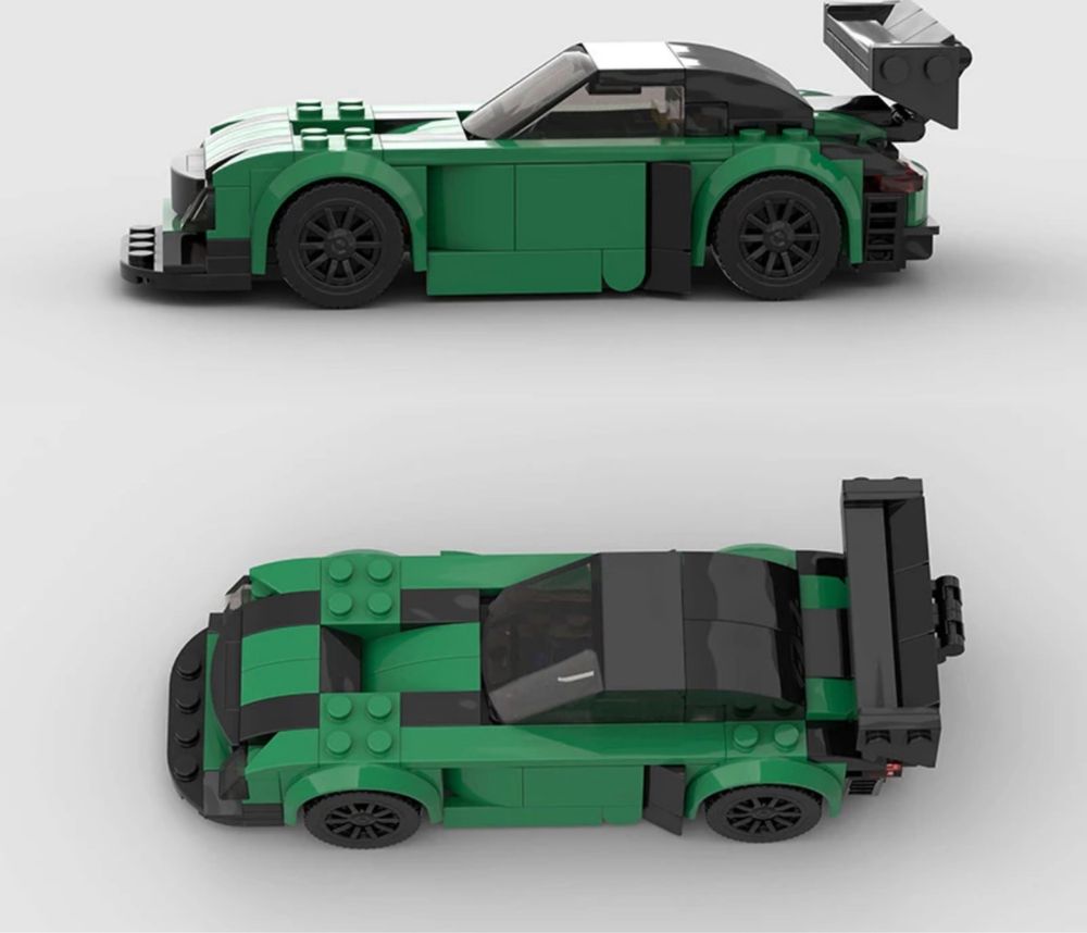 Auto autko samochód model z klocków na wzór LEGO Mercedes AMG GT3