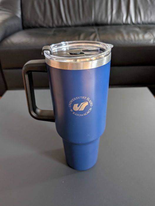 Kubek termiczny stał nierdzewna ze słomką