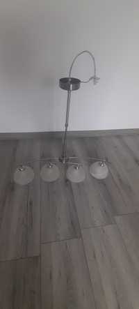 Lampa, żyrandol 4 klosze