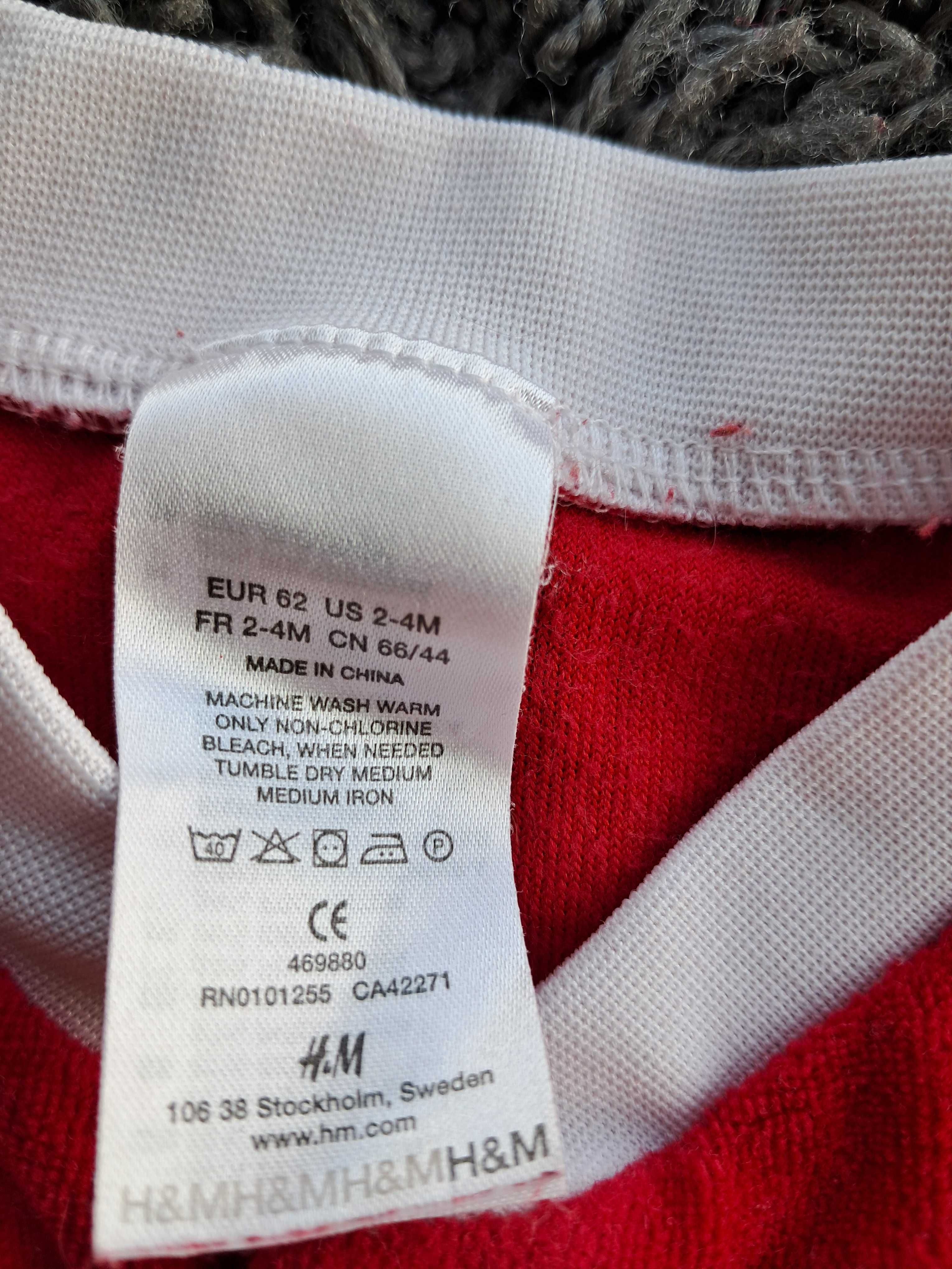 Kombinezon niemowlęcy świąteczny Boże Narodzenie Święty Mikołaj H&M