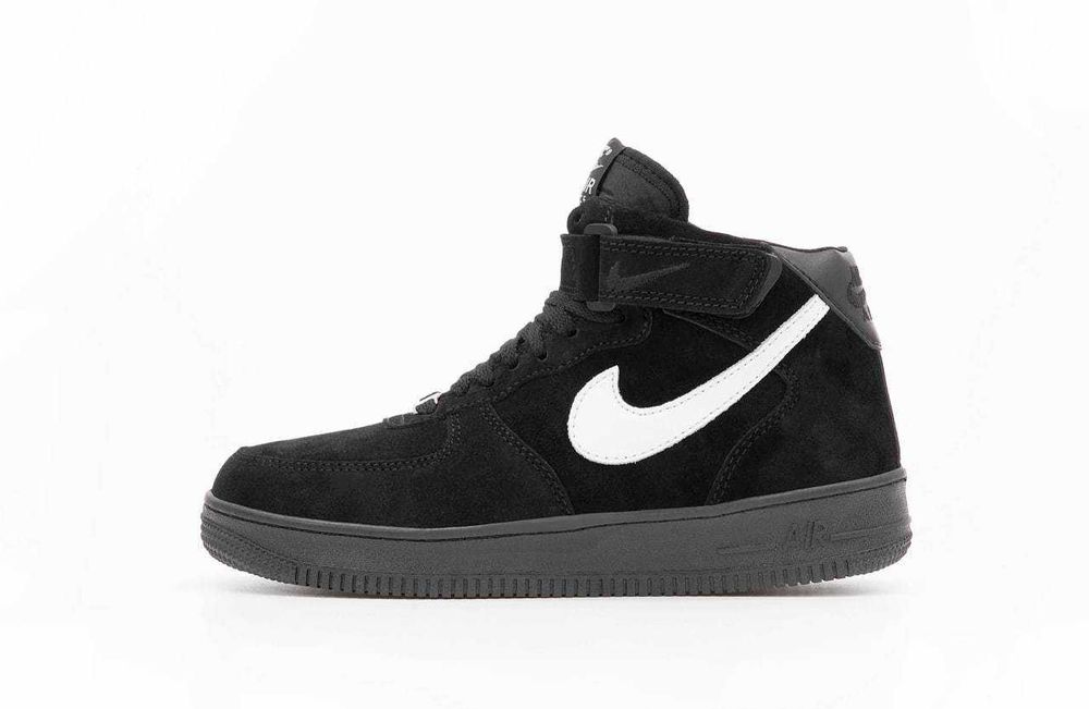 Мужские зимние замшевые кроссовки Nike Air Force 1 High зимові найк
