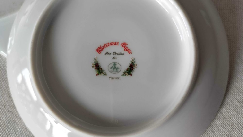 Taça grande Vista Alegre, Christmas Magic